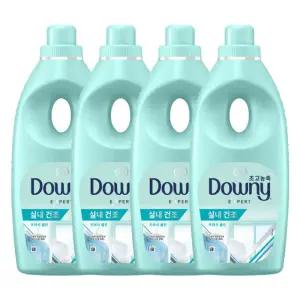 다우니 고농축 섬유유연제 엑스퍼트 실내건조1L 4개