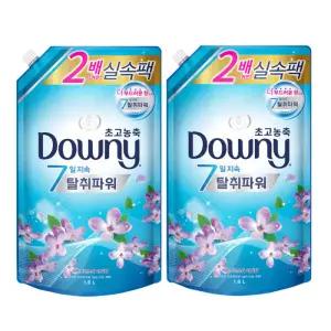 다우니 고농축 섬유유연제 레몬그라스와 라일락 1.6L 리필용 2개