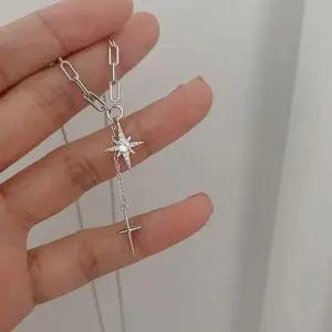 [골드스마일]심플 큐빅 더블 스타 데일리코디 기념일 넥레이스