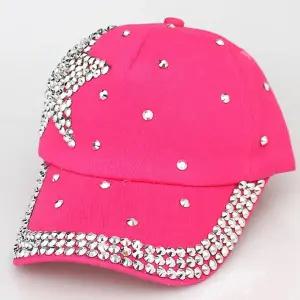 고퀄리티   큐빅모자 봄 귀여운모자 아동 별큐빅 어린이 가을 캡모자 자외선차단 야구모자 여름 유아 준캡