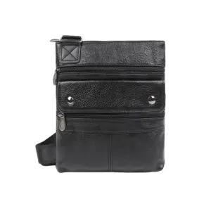 크로스백 숄더백 남성 가죽 데일리 여행보조가방 모던