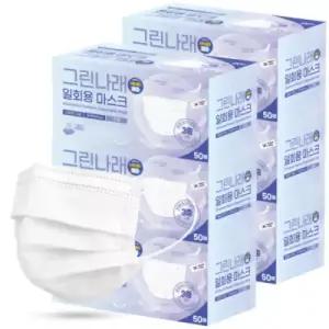 그린나래(리빙) 국내생산 그린나래 일회용마스크 300매 KF-AD 비말차단 덴탈마스크