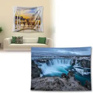 패브릭 벽 가리개 인테리어 가림막 거실 장식 그림천 enX3+9thy