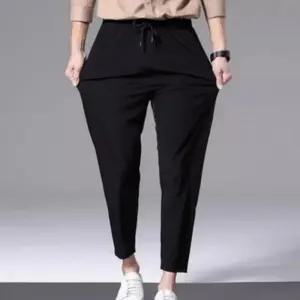 아이스 팬츠 여름 팬츠 데일리 바지 남성 링클프리 슬랙스 밴딩