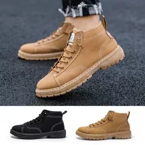 기본스타일 발목까지 하이탑 워커 남성 부츠 워커 남성워커 남자신발