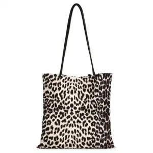 숄더백 레오파드 스퀘어 가방 호피 아이보리