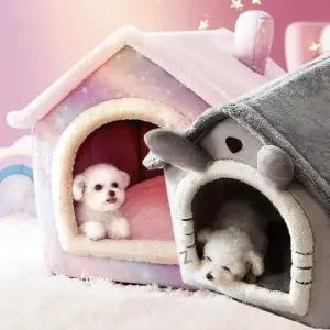 애견 뽀글이하우스 L 반려동물 푹신한 겨울 강아지집