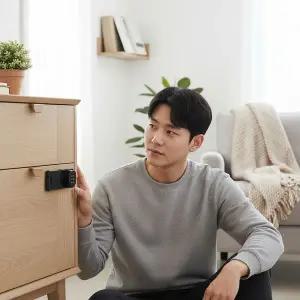 미니 데스크 서랍 잠금장치 비밀번호 도어락 가구 사물함 보안
