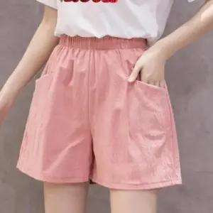 코튼 핫팬츠 패션 린넨 면바지 밴딩팬츠 캐주얼 반바지 여름