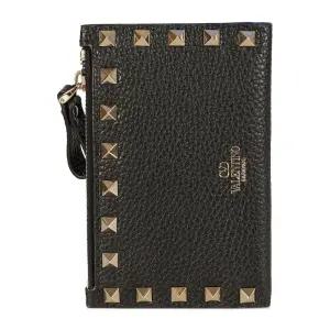 골드 피라미드 스터드 가죽 폰지갑 8W0P0605VSH 0NO