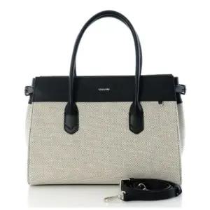 HC12 여성 캔버스 가죽 토트백  ECESHB651BK 여성 캔버스 가죽콤비 토트백
