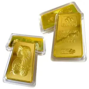 장식용 금괴모형 1P x 5개세트 골드바 스위스 디자인 금전운 기원 인테리어 거실 매장