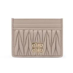 마테라쎄 나파 가죽 카드 홀더 핑크 5MC076-AFPP-F0236