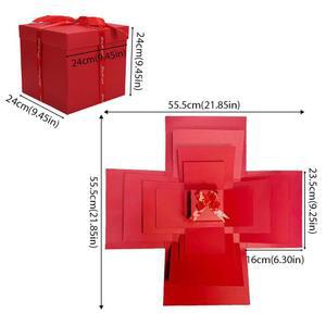 서프라이즈 폭발 상자 설치가 쉬운 DIY 선물 크리스마스 발렌타인데이 생일 결혼 기념일용