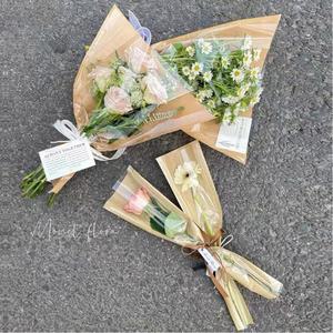 20/30개 패션 로즈 포장 슬리브 백 투명 싱글 꽃다발