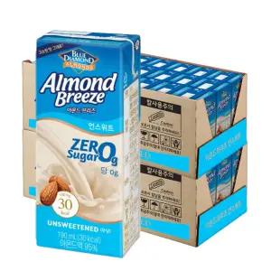 아몬드브리즈 언스위트, 190ml, 48개