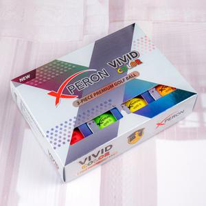 엑스페론 NEW 비비드 3피스 컬러혼합 골프공(로고인쇄 선물포장)