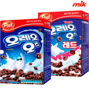 포스트 오레오 오즈 3종 500g x 2개 [콘푸 라이트/시리얼/간식/그래놀라/카카오호두/크랜베리아몬드/블루베리/오곡코코볼]