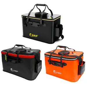 SRF 밑밥통 살림통 바다 낚시 하드 투명 접이식 보조가방 미끼통 삐꾸통 해루질 조과통 떡밥통