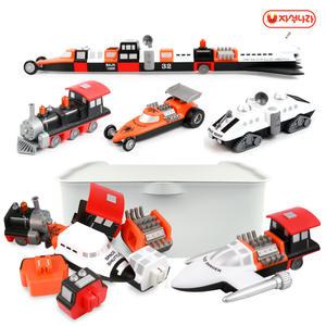 믹스&매치 자석블럭(콤보세트2) /우주선/레이싱카/기차/자동차