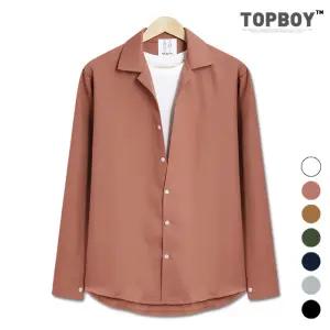 트윌리티 오버핏 오픈카라 긴팔셔츠 (DO387)