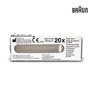 브라운 귀 체온계용 정품 필터캡 1박스(20개입) IRT-6520/IRT-6510/IRT-6030 필터캡