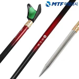 변강쇠 들어뽕 카본 민물 낚시 받침대 2단 레드