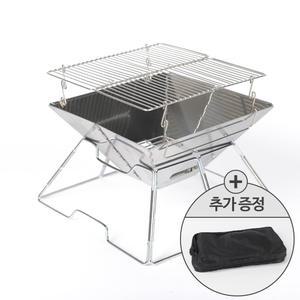 접이식 높이조절 캠핑 화로대 불멍 화로 미니 바베큐 그릴 TR-S31 숯불 야외 사각 경량 휴대용 스테인리스 스테인레스 접이식 장작 아웃도어 우드스토브 폴딩