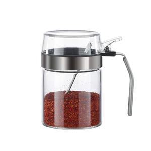내열유리 손잡이 양념통 단품 + 스푼 (300ml / 450ml)