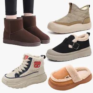 30% 신상 겨울 여성 방한화 털 안감 신발 여자 부츠 신발 운동화 모음