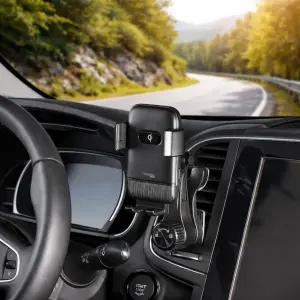 카멜레온360 차량용 핸드폰 거치대 무선 고속 충전 휴대폰 15W 송풍구 타입 JOY