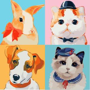 DIY 유화그리기세트 명화그리기 자체제작 취미 컬러링북