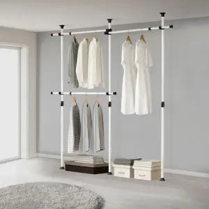 왕자 130벌고정행거/3단행거/고정식행거/행거/고정형행거