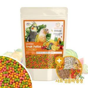 버드버디 중소형 과일펠렛 350g 모란 왕관 코뉴어 사료