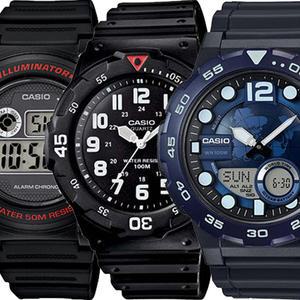 카시오 디지털전자손목시계 군인군용 방수 남자여자 학생 패션