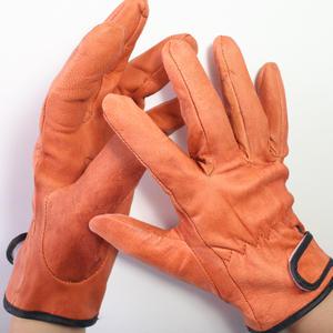 용접 알곤장갑 이중내피(견피-밤색) TIG 아르곤 티그작업 샌딩 그라인딩 가죽 안전 캠핑 화로 바베큐장갑