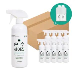 비츄인 순수하이진 살균소독제 500ml 10개 미산성차아염소산수 B008