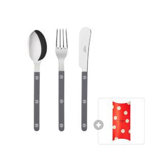 사브르 비스트로 디저트 3P 세트, 다크그레이, 1개 + 정품박스포장