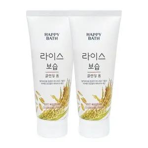 해피바스 라이스 보습 클렌징폼 200g x2