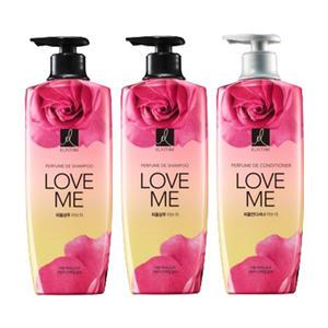엘라스틴 퍼퓸 러브미 샴푸 600ml, 2개 + 컨디셔너 600ml, 1개