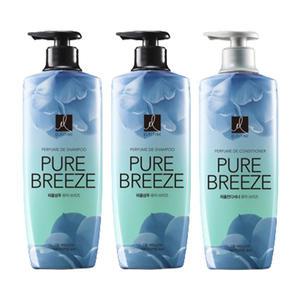 엘라스틴 퍼퓸 퓨어브리즈 샴푸 600ml, 2개 + 컨디셔너 600ml, 1개