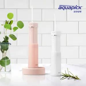 아쿠아픽 휴대용 무선 구강세정기 치아세정기 물치실 AQ-208 (화이트/핑크)