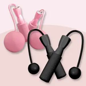 무선 줄넘기 가벼운 중량 줄없는 실내 홈트 집에서 성인 다이어트 투명 안꼬이는 노라인