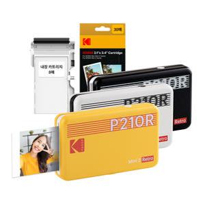 [당일발송] 코닥 미니2 레트로 P210R+카트리지 38매 포토프린터  사진인화기 휴대용 핸드폰 블루투스 사진
