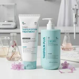[탁시폴린 샴푸&트리트먼트] 탈모 고민, 자극 없이 해결! 진달래를 담은 비건 탈모케어 2종 set 식물성 폴리페놀