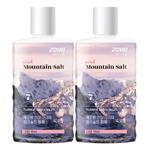 2080 퓨어 핑크솔트 가글 마일드민트향 750ml X2개