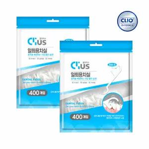 크리오 클리어스 일회용 치실 400입 x2개