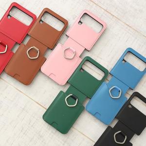 [Mui]갤럭시 Z플립6 5 4 3 2 천연소가죽 힌지보호 카드 수납 포켓 가죽 케이스 제트플립 지플립