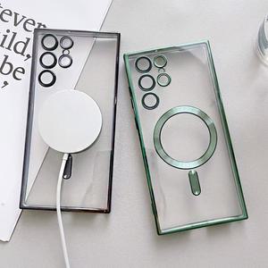 메탈릭 맥세이프 풀커버 젤리케이스/ 마그네틱TPU케이스/S26 S25 S24 S23 S22 플러스 울트라 아이폰 17 16 15 14 프로 플러스