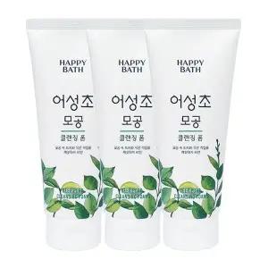 [해피바스] [해피바스] 해피바스 어성초 모공 클렌징폼 200g x3